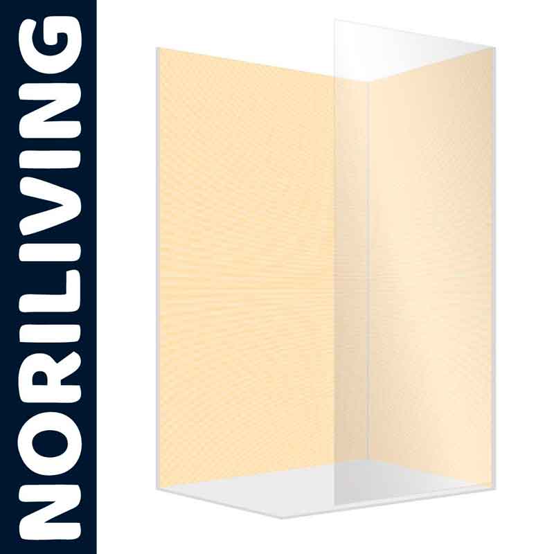 NORILIVING Acryl-Duschwand für Badezimmer Transparentes Duschpaneel von NORILIVING aus Acrylglas