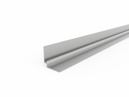 Aluminiumprofil für vielseitige Anwendungen Silbernes Aluminiumprofil in L-Form für Konstruktionen und Montagen